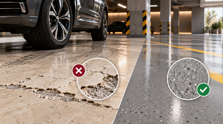 میکرواستون برای کف پارکینگ؛ چرا مناسب نیست و چه جایگزینی بهتر است؟